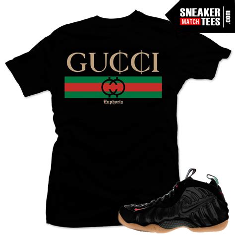 womens black gucci foams|nike foamposite Gucci shirts.